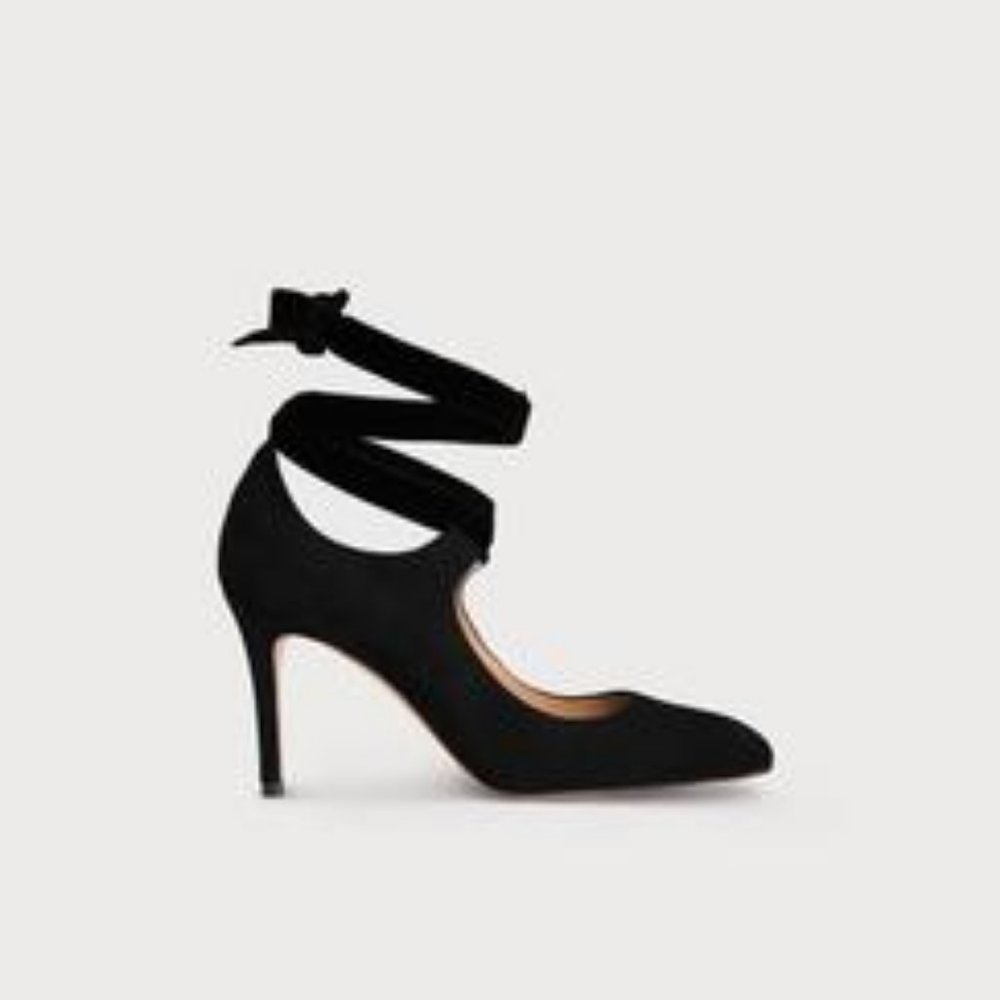 L.K.Bennett Mesha Black Suede Heels